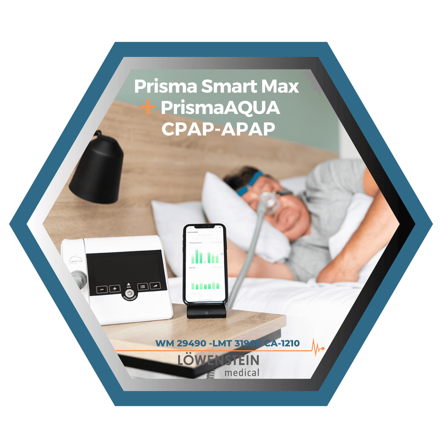 Löwenstein|Prisma Smart Max|Appareil CPAP-APAP, filtres, tube et sac de transport_11 _LMT 31960 CA-1210