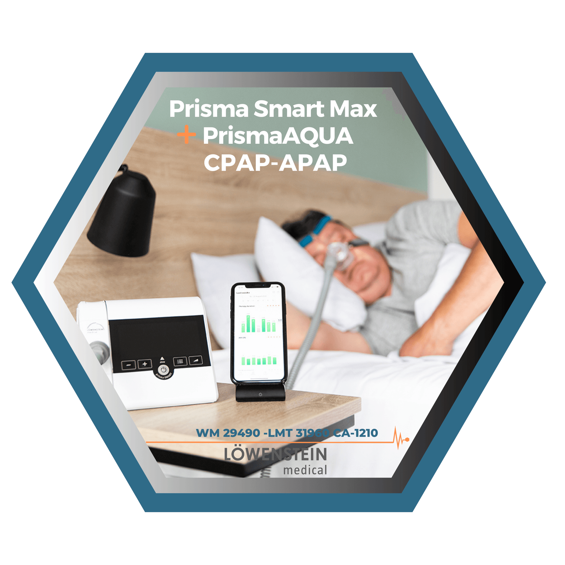 Löwenstein|Prisma Smart Max|Appareil CPAP-APAP, filtres, tube et sac de transport_11 _LMT 31960 CA-1210