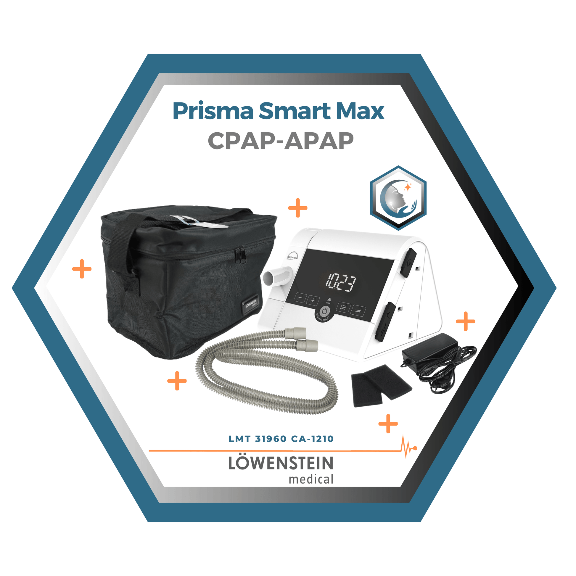 Löwenstein|Prisma Smart Max|Appareil CPAP-APAP, filtres, tube et sac de transport_15 _LMT 31960 CA-1210