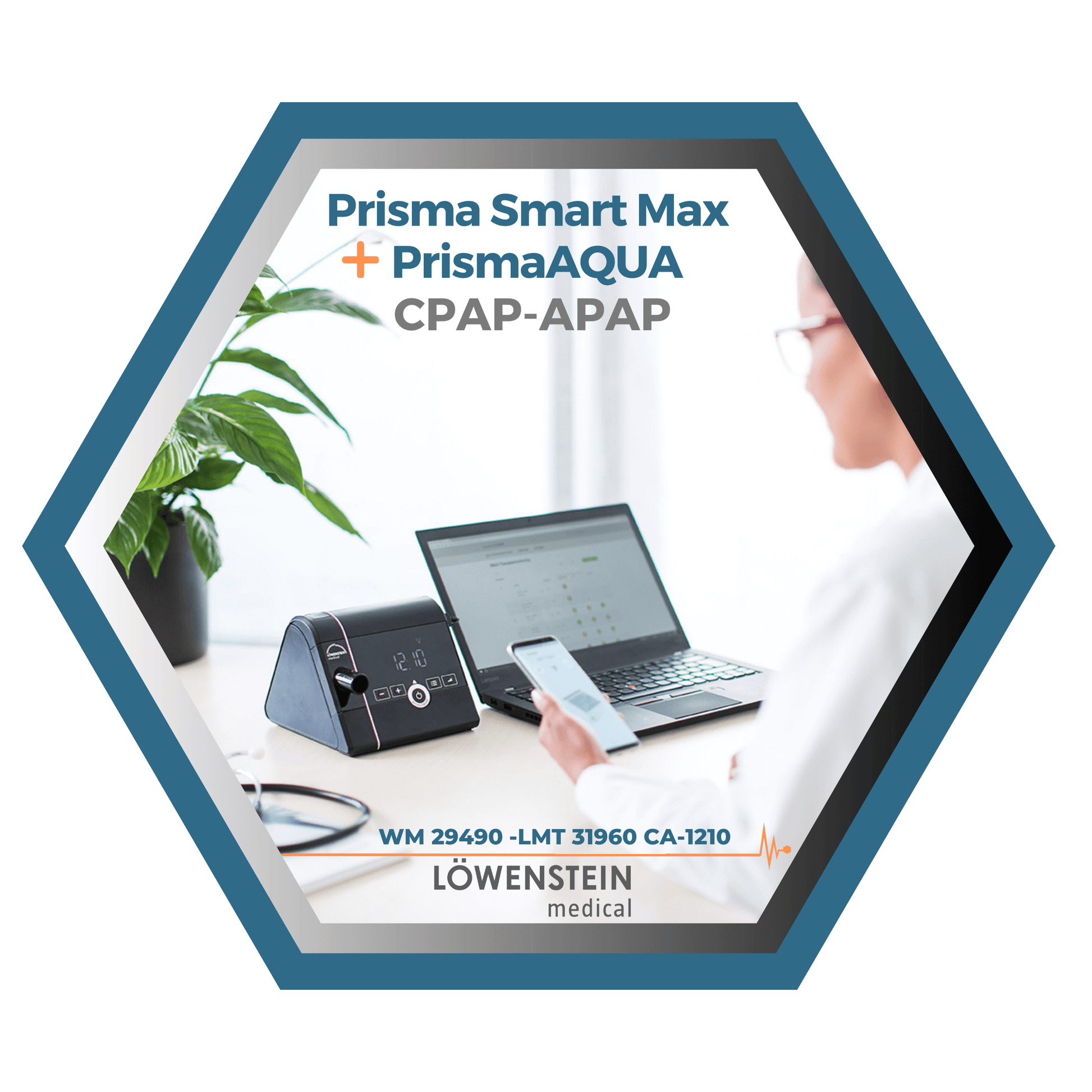 Löwenstein|Prisma Smart Max|Appareil CPAP-APAP, filtres, tube et sac de transport_6 _LMT 31960 CA-1210