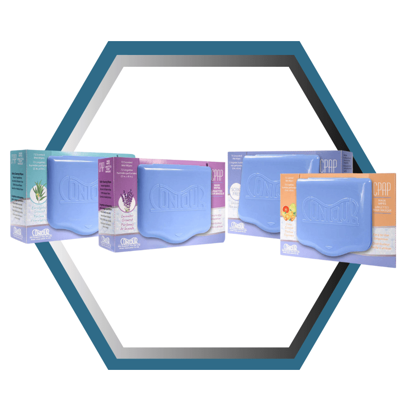 KEGO | Contour | Lingettes nettoyante pour Masque CPAP | Boîte de 72