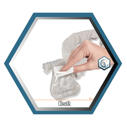 KEGO | Contour | Lingettes nettoyante pour Masque CPAP | Boîte de 72