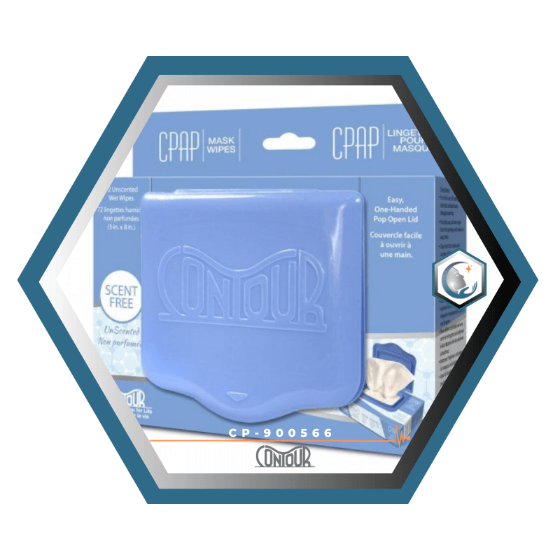 KEGO | Contour | Lingettes nettoyante pour Masque CPAP | Boîte de 72
