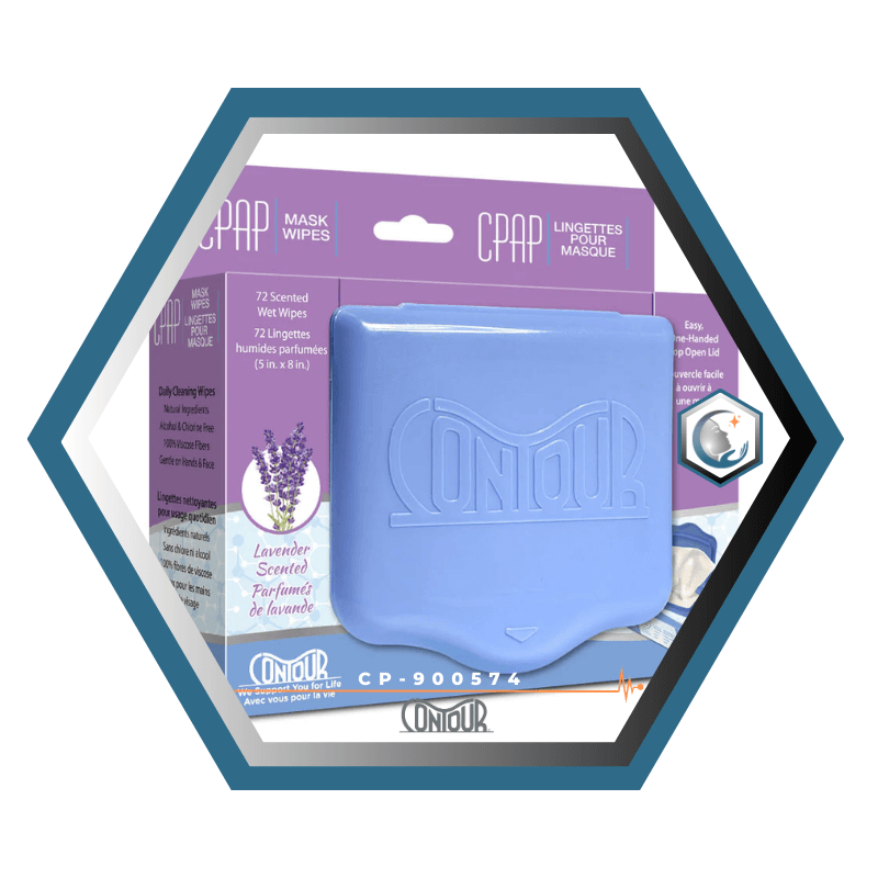 KEGO | Contour | Lingettes nettoyante pour Masque CPAP | Boîte de 72