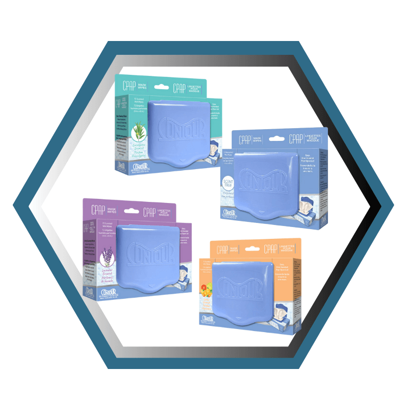 KEGO | Contour | Lingettes nettoyante pour Masque CPAP | Boîte de 72
