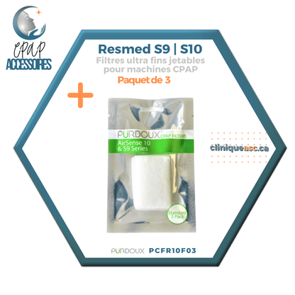 Pürdoux™ Disposable Ultra Fine Filters for CPAP Machine | Resmed S9/S10