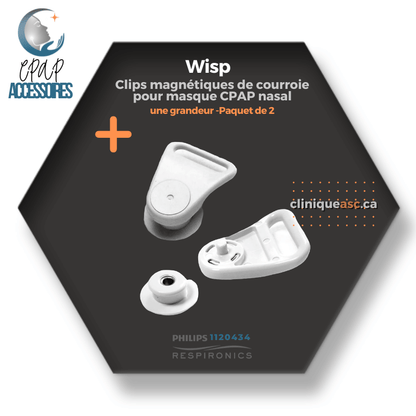 Philips Respironics Wisp Clips magnétiques pour masque CPAP nasal