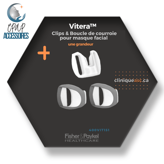 Fisher & Paykel Vitera™ Clips et boucle de courroie pour masque CPAP facial