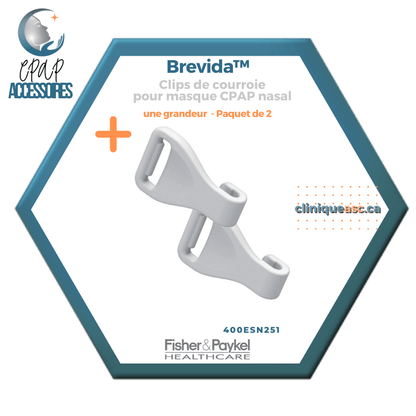 Fisher & Paykel Brevida™ Clips de courroie pour masque CPAP nasal