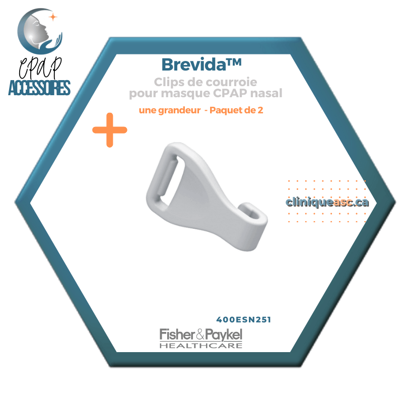 Fisher & Paykel Brevida™ Clips de courroie pour masque CPAP nasal