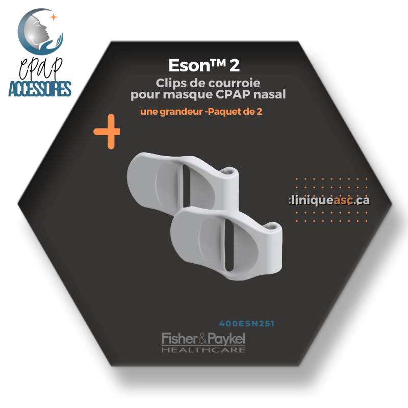 Fisher & Paykel Eson™ 2 Clips de courroies pour masque CPAP nasal