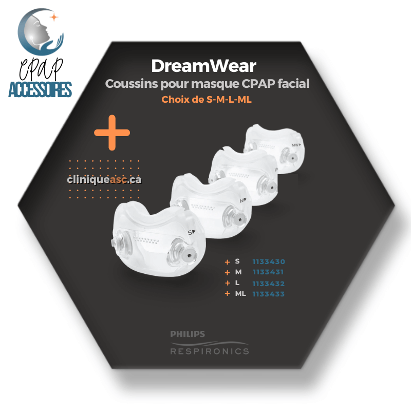 Philips Respironics DreamWear Coussins pour masque CPAP facial