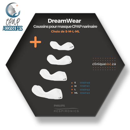 Philips Respironics DreamWear Coussins pour masque CPAP sous-narinaire