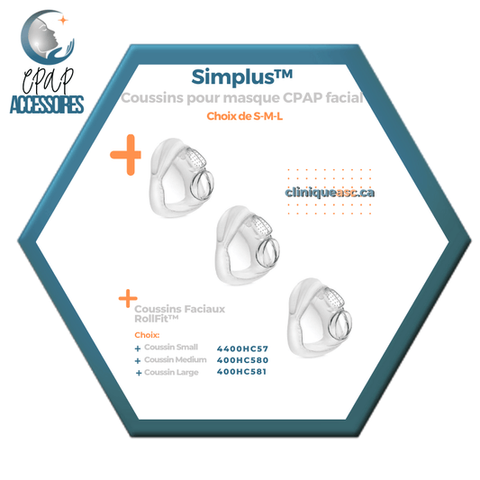 Fisher & Paykel Simplus™ Coussins pour masque CPAP facial