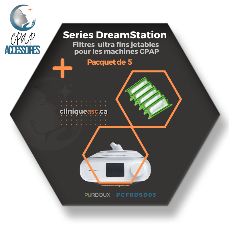 Pürdoux Filtres ultra fins jetables pour machine CPAP | Series DreamStation