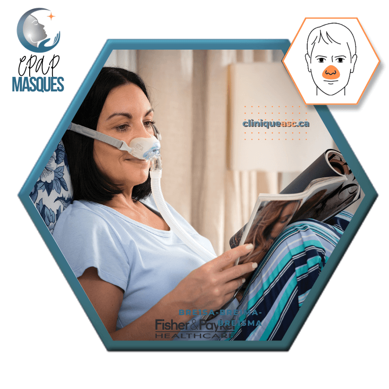 Fisher & Paykel Brevida™ nasal CPAP mask | FitPack: strap, clips &amp; choice of XS-S &amp; ML cushions