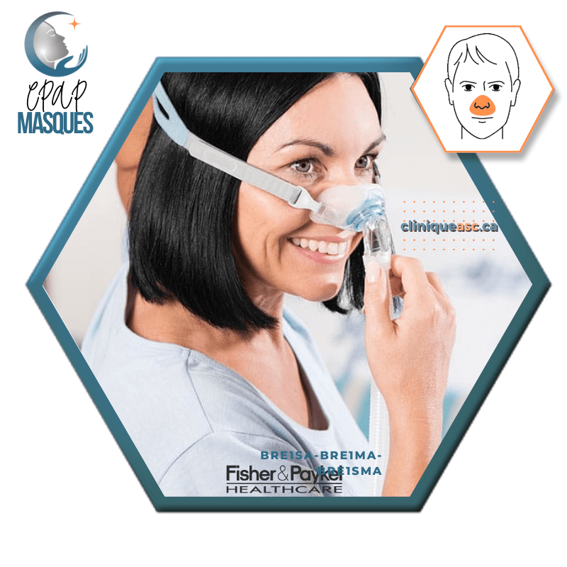 Fisher & Paykel Brevida™ nasal CPAP mask | FitPack: strap, clips &amp; choice of XS-S &amp; ML cushions