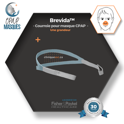 Fisher & Paykel Brevida™ nasal CPAP mask | FitPack: strap, clips &amp; choice of XS-S &amp; ML cushions