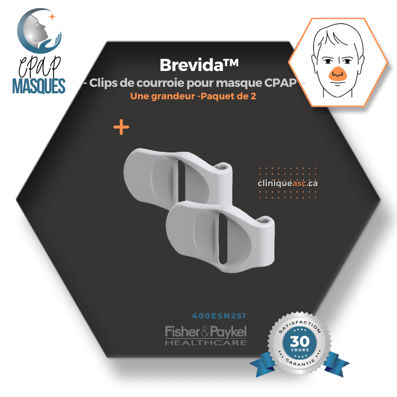 Fisher & Paykel Brevida™ nasal CPAP mask | FitPack: strap, clips &amp; choice of XS-S &amp; ML cushions