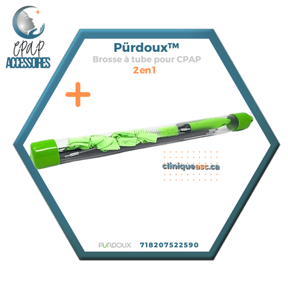 Pürdoux™ Brosse à tube pour CPAP 2 en 1