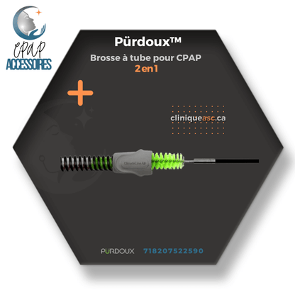 Pürdoux™ Brosse à tube pour CPAP 2 en 1