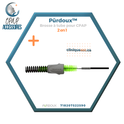 Pürdoux™ Brosse à tube pour CPAP 2 en 1