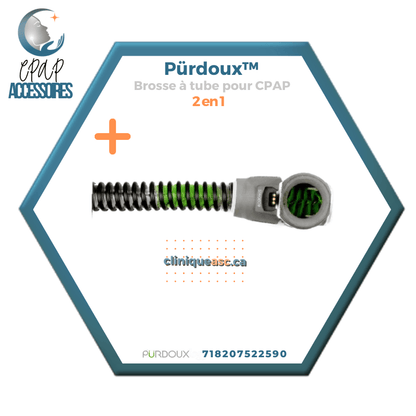 Pürdoux™ Brosse à tube pour CPAP 2 en 1