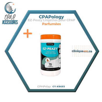 CPAPology EZ-Peazy Lingettes pour CPAP