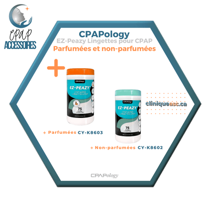 CPAPology EZ-Peazy Lingettes pour CPAP