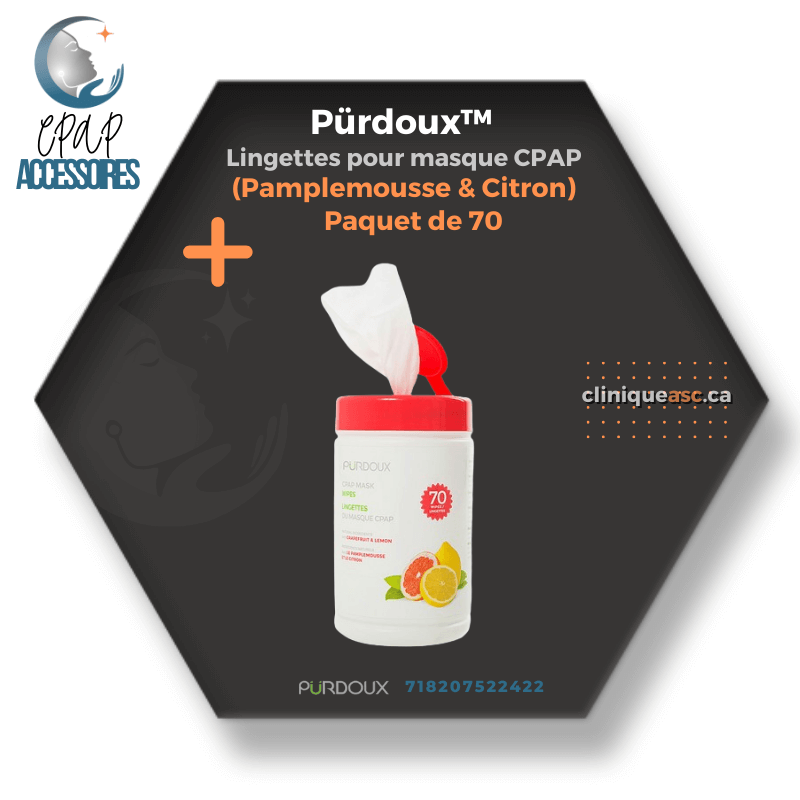 Pürdoux™ Lingettes pour masque CPAP | Paquet 70