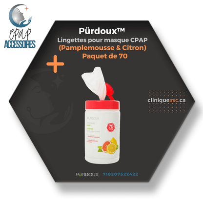 Pürdoux™ Lingettes pour masque CPAP | Paquet 70