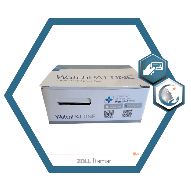 Test d'apnée du sommeil à domicile WatchPAT®️ ONE | Polygraphie cardio-respiratoire du sommeil (PCRS) de type PAT