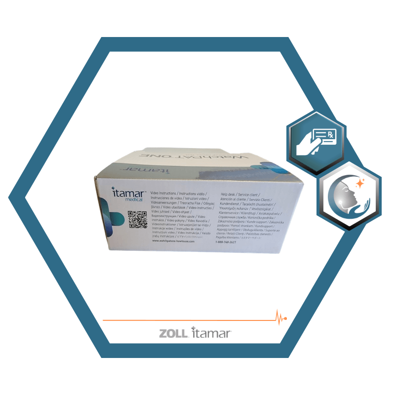 Test d'apnée du sommeil à domicile WatchPAT®️ ONE | Polygraphie cardio-respiratoire du sommeil (PCRS) de type PAT