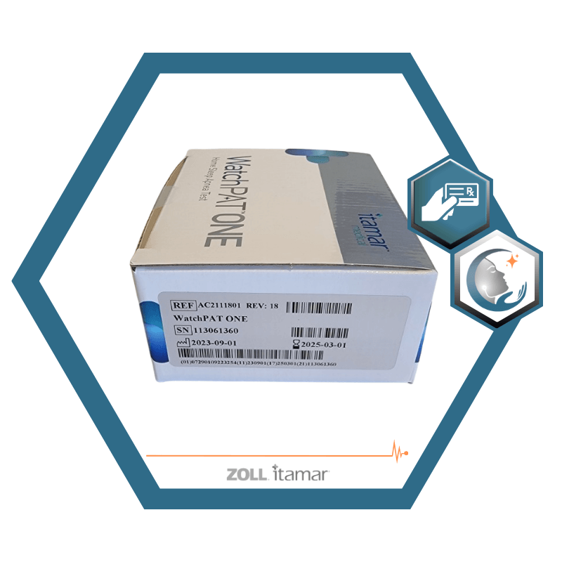 Test d'apnée du sommeil à domicile WatchPAT®️ ONE | Polygraphie cardio-respiratoire du sommeil (PCRS) de type PAT