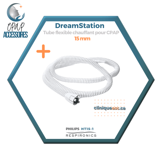 Philips Respironics Tube flexible chauffant 15 mm pour CPAP | Dreamstation