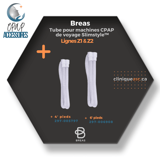 Breas Slimstyle™ Tube for Travel CPAP Machines | Lines Z1 & Z2