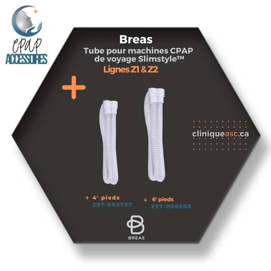 Breas Slimstyle™ Tube pour machines de voyage CPAP | Lignes Z1 & Z2