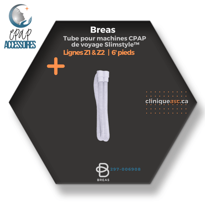 Breas Slimstyle™ Tube for Travel CPAP Machines | Lines Z1 & Z2