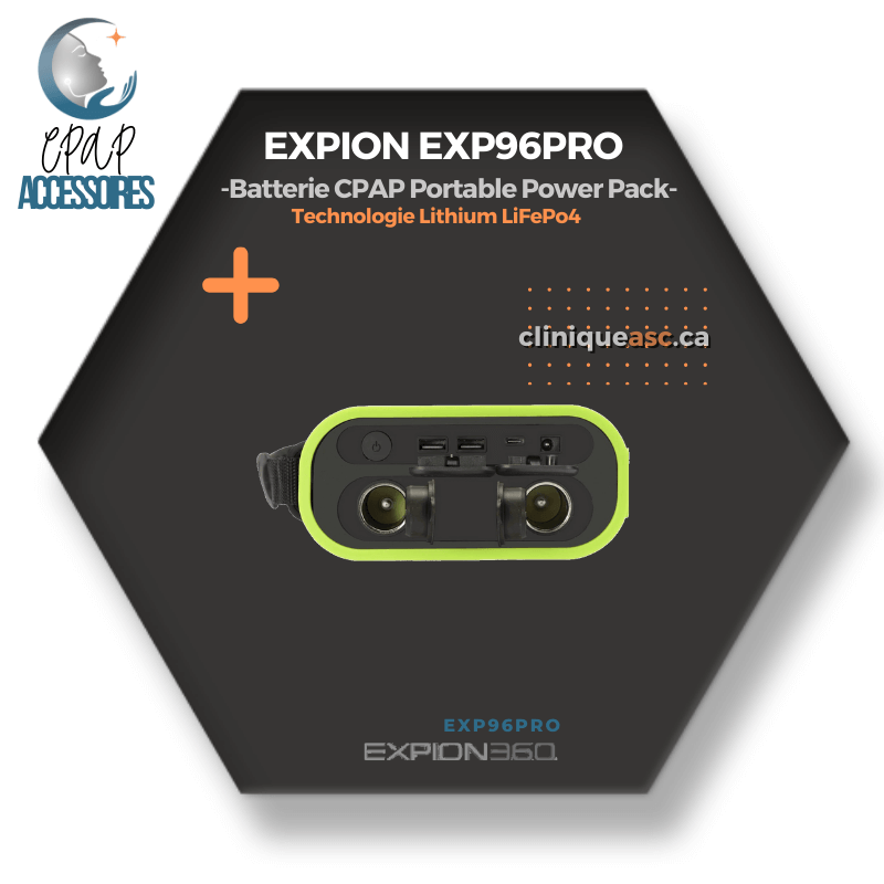 EXPION EXP96PRO Portable CPAP Battery Power Pack | Lithium LiFePo4 technology