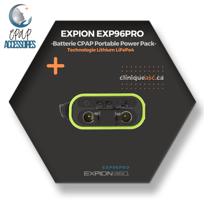 EXPION EXP96PRO Batterie CPAP Portable Power Pack | Technologie Lithium LiFePo4