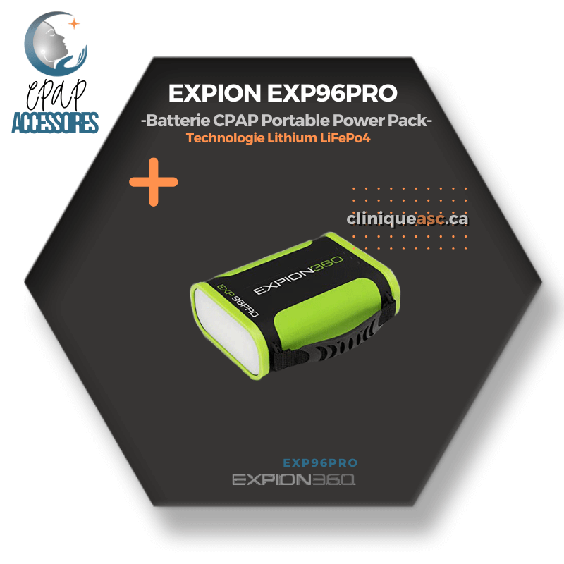 EXPION EXP96PRO Portable CPAP Battery Power Pack | Lithium LiFePo4 technology