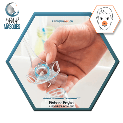 Fisher &amp; Paykel Eson™ 2 Nasal CPAP Mask | FitPack: strap paired with choice of SML cushions & clips