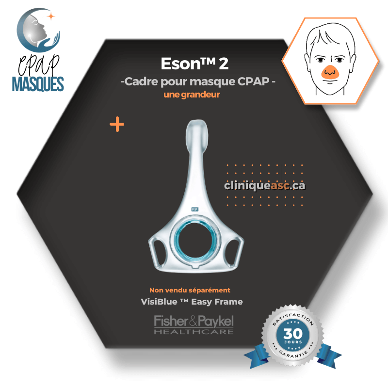 Fisher &amp; Paykel Eson™ 2 Nasal CPAP Mask | FitPack: strap paired with choice of SML cushions & clips