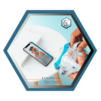 Fisher & Paykel | Evora™ | Masque Facial CPAP | FitPack Modèle U: Courroie, cadre,attaches, coussins XS,SM,L tube & raccord -EVF1XMLU