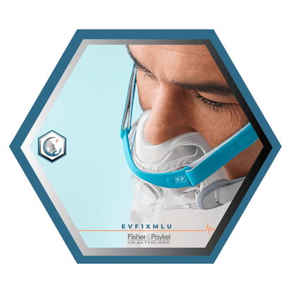 Fisher & Paykel | Evora™ | Masque Facial CPAP | FitPack Modèle U: Courroie, cadre,attaches, coussins XS,SM,L tube & raccord -EVF1XMLU