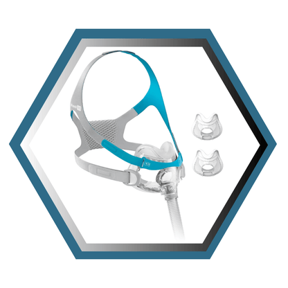 Fisher & Paykel | Evora™ | Masque Facial CPAP | FitPack Modèle U: Courroie, cadre,attaches, coussins XS,SM,L tube & raccord -EVF1XMLU