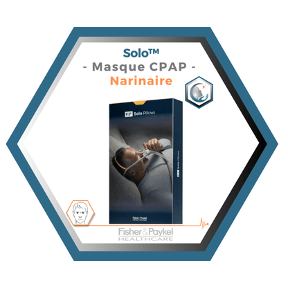Fisher & Paykel | SOLO™ | Masque CPAP narinaire| S,M,L