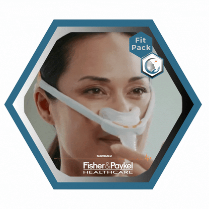 Fisher & Paykel | SOLO™ | Masque CPAP nasal | FitPack: courroie, tube & coussins interchangeables S,M,L