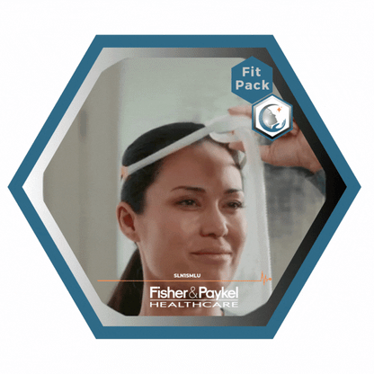 Fisher & Paykel | SOLO™ | Masque CPAP nasal | FitPack: courroie, tube & coussins interchangeables S,M,L