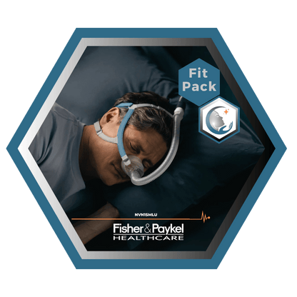 Fisher & Paykel | Nova™| Masque CPAP Nasal | FitPack: courroie, tube & coussins interchangeables S,M,L